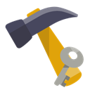 hammer, Key Black icon