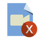 cross, type, File, video CornflowerBlue icon