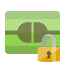 Lock, Connect YellowGreen icon