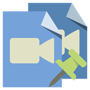 pin, video, push, File, type CornflowerBlue icon