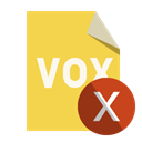 Format, cross, vox, File SandyBrown icon