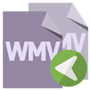 Format, File, Wmv, Left LightSlateGray icon