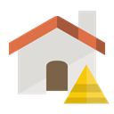 pyramid, Home Gainsboro icon