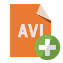 Add, Avi, Format, File Chocolate icon