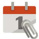 Calendar, Attachment Gainsboro icon