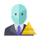 pyramid, Admin Black icon