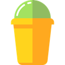 sweet, Ice cream, summer, Summertime, food, Dessert Orange icon