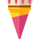 food, Summertime, Dessert, sweet, summer, Ice cream Black icon