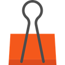 Attachment, Paperclip, miscellaneous, Office Material, Tools And Utensils, School Material, Clip OrangeRed icon