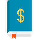 Business And Finance, Business, Money, Dollar, Finance Book DarkCyan icon