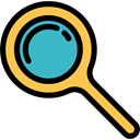 magnifying glass, detective, search, Seo And Web, zoom, Loupe, Tools And Utensils Black icon