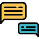 Communication, Conversation, Chat, ui, speech bubble, Multimedia Black icon