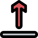 Arrows, outbox, Direction, ui, uploading, upload, up arrow, Multimedia Option Black icon