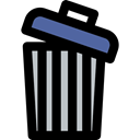 Trash, Garbage, interface, Bin, Can, Basket, miscellaneous, Tools And Utensils Black icon