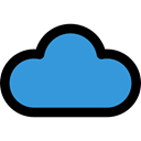 Cloud, Cloudy, Cloud computing, weather, sky DodgerBlue icon