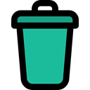 Bin, Trash, Garbage, interface, Basket, Tools And Utensils, miscellaneous, Can LightSeaGreen icon