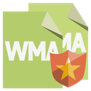 File, Wma, Format, shield DarkKhaki icon