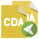 Left, Cda, File, Format Goldenrod icon