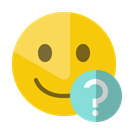 smiley, help Gold icon
