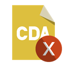 Format, cross, File, Cda Goldenrod icon