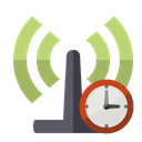 antenna, Clock Black icon