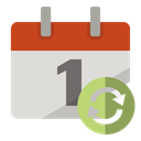 Calendar, refresh Gainsboro icon