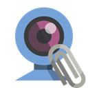 Attachment, Webcam CornflowerBlue icon