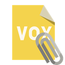 vox, Attachment, Format, File SandyBrown icon
