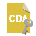 Format, Cda, Key, File Goldenrod icon