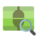 Connect, zoom, vertical YellowGreen icon