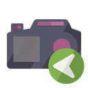 Camera, Left DimGray icon