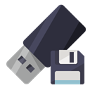 Diskette, Pen, drive DarkSlateGray icon