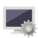 monitor, Gear Gainsboro icon