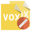 File, cancel, Format, vox SandyBrown icon
