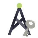 antenna, Key Black icon