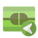 Connect, Left YellowGreen icon