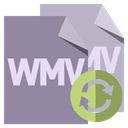 Wmv, File, Format, refresh LightSlateGray icon