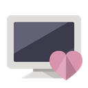 Heart, monitor Gainsboro icon