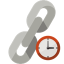 Clock, Link Black icon