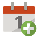 Add, Calendar Gainsboro icon