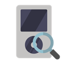 zoom, ipod Silver icon