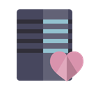 Server, Heart DarkSlateGray icon