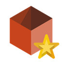 star, Box Black icon
