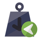 weight, Left DarkSlateGray icon