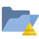 pyramid, Folder, open SkyBlue icon