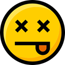 Emoji, Smileys, emoticons, Ideogram, feelings, faces, interface, Dead Gold icon