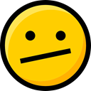 Emoji, Smileys, interface, faces, Ideogram, emoticons, Indifferent, feelings Gold icon