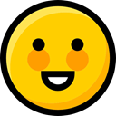 emoticons, happy, Ideogram, feelings, faces, Emoji, interface, Smileys Gold icon