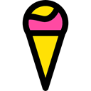 sweet, summer, Dessert, food, Ice cream, Summertime Black icon