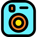 Instant Camera, picture, technology, photography, Technological LightSkyBlue icon
